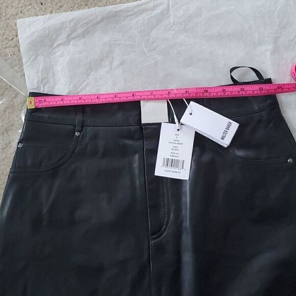 WALTER BAKER Alicia Leather Mini Skirt - Picture 6 of 8